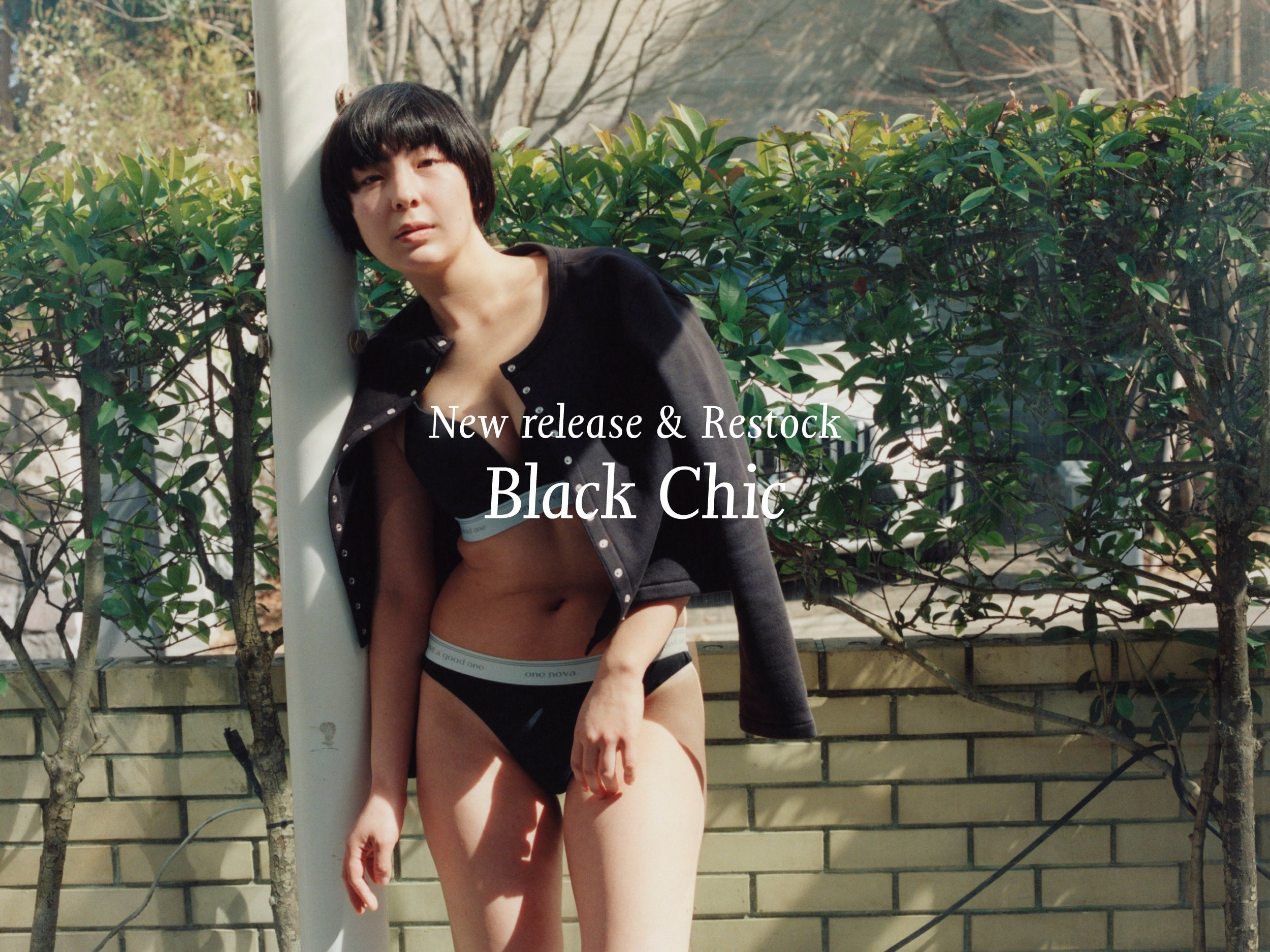 再入荷＆新アイテム】ゴムにロゴデザインをあしらったBlack Chicのブラ