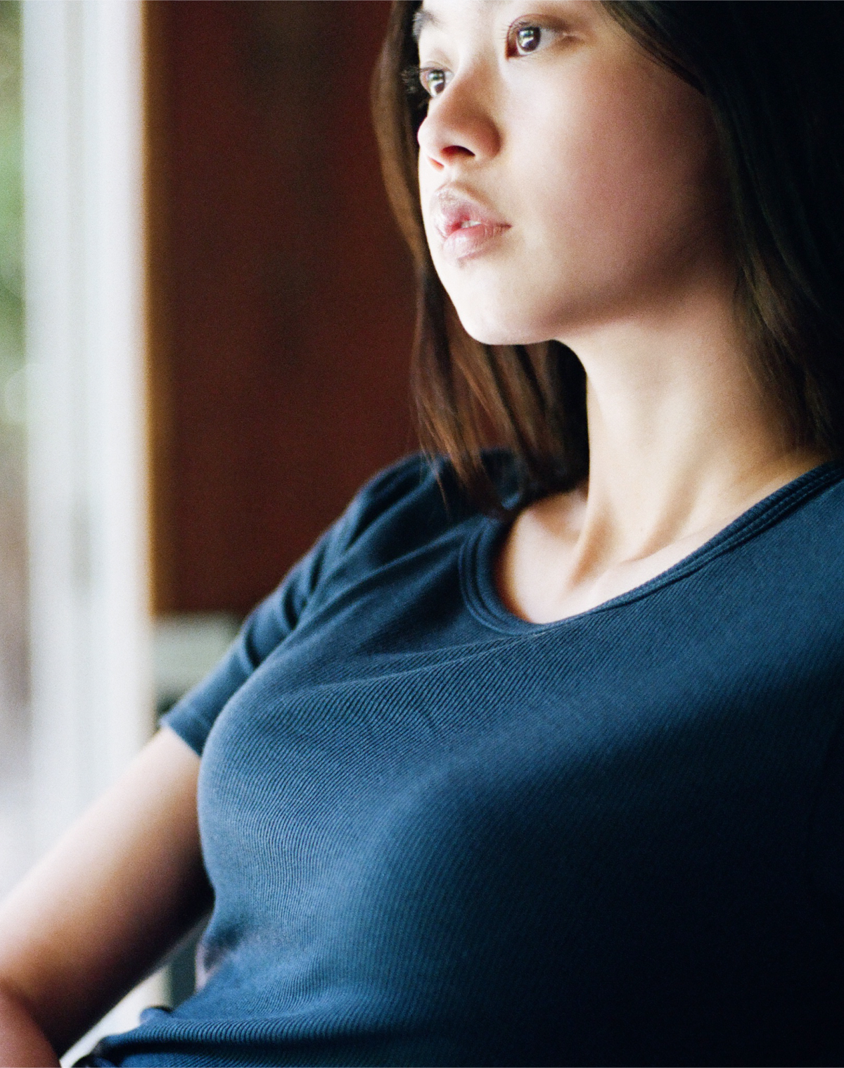Ribbed 3D Bra T-Shirt