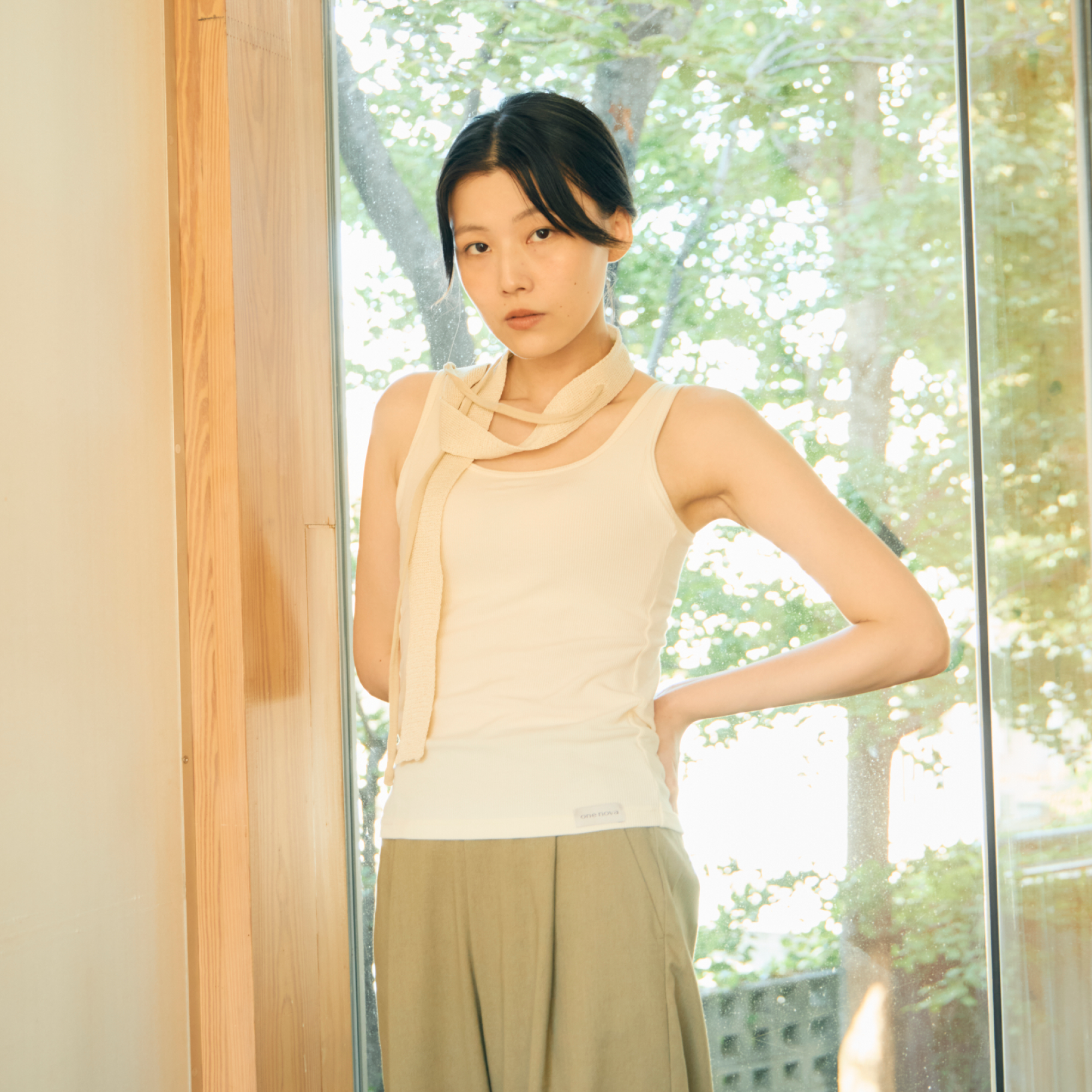 [nova wool®] Ribbed 3D Bra Tank (FEMALE)