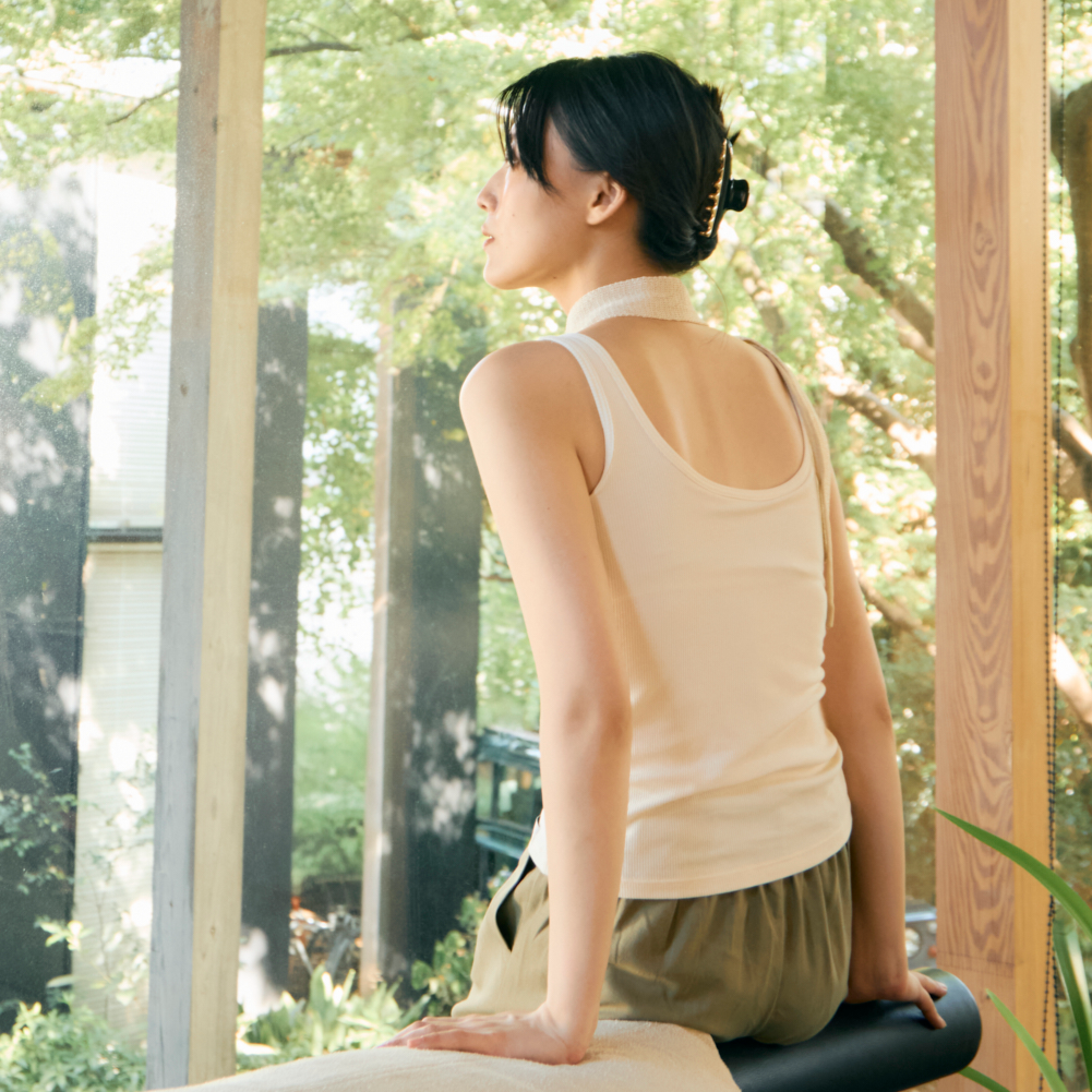 [nova wool®] Ribbed 3D Bra Tank (FEMALE)